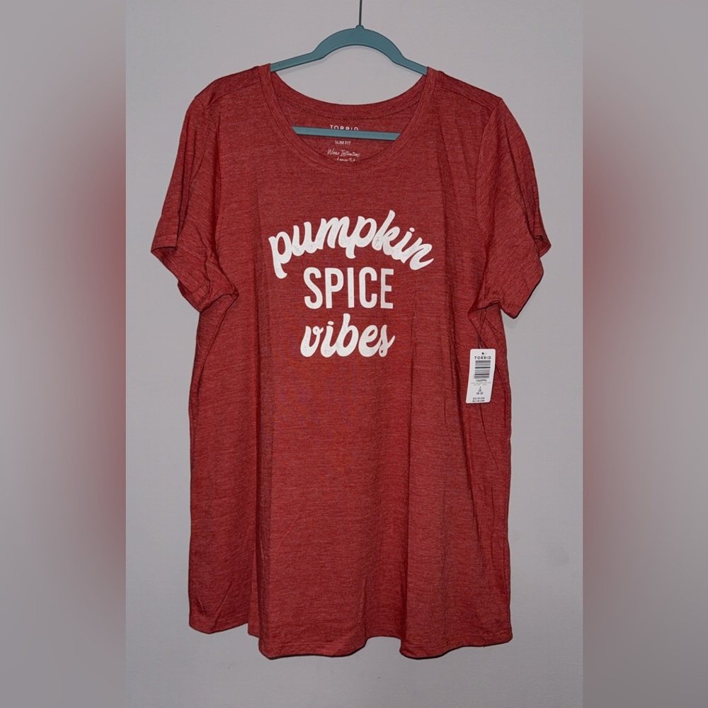 NWT Torrid Pumpkin Spice Vibes Tee